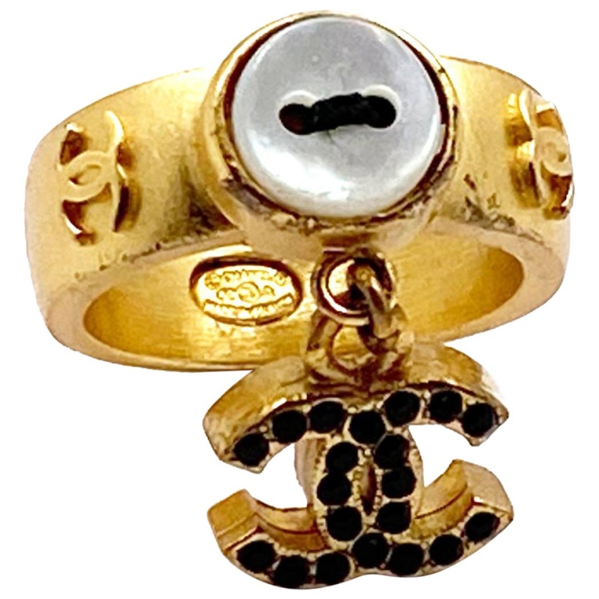 Chanel cc gold gold plated rings Jewelry