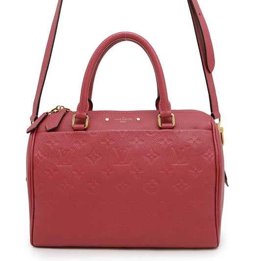 Louis Vuitton Speedy BandouliereNM Rose pruyereM43736 Monogram Leather Empreinte Handbag