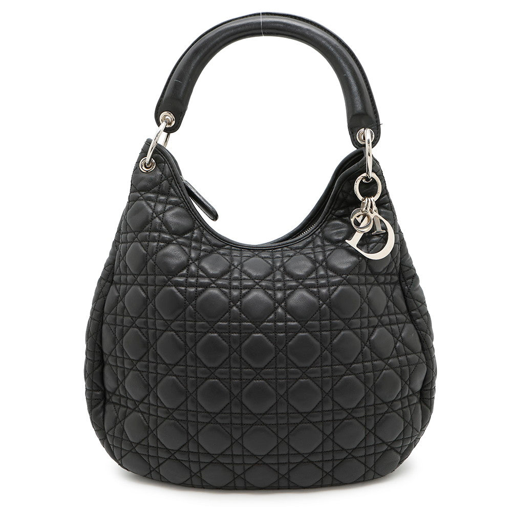 Dior Canage One Shoulder Bag Leather Black