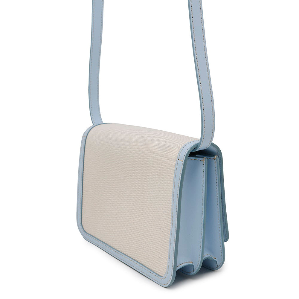 Burberry Tb Shoulder Bag Light Leather Canvas Beige