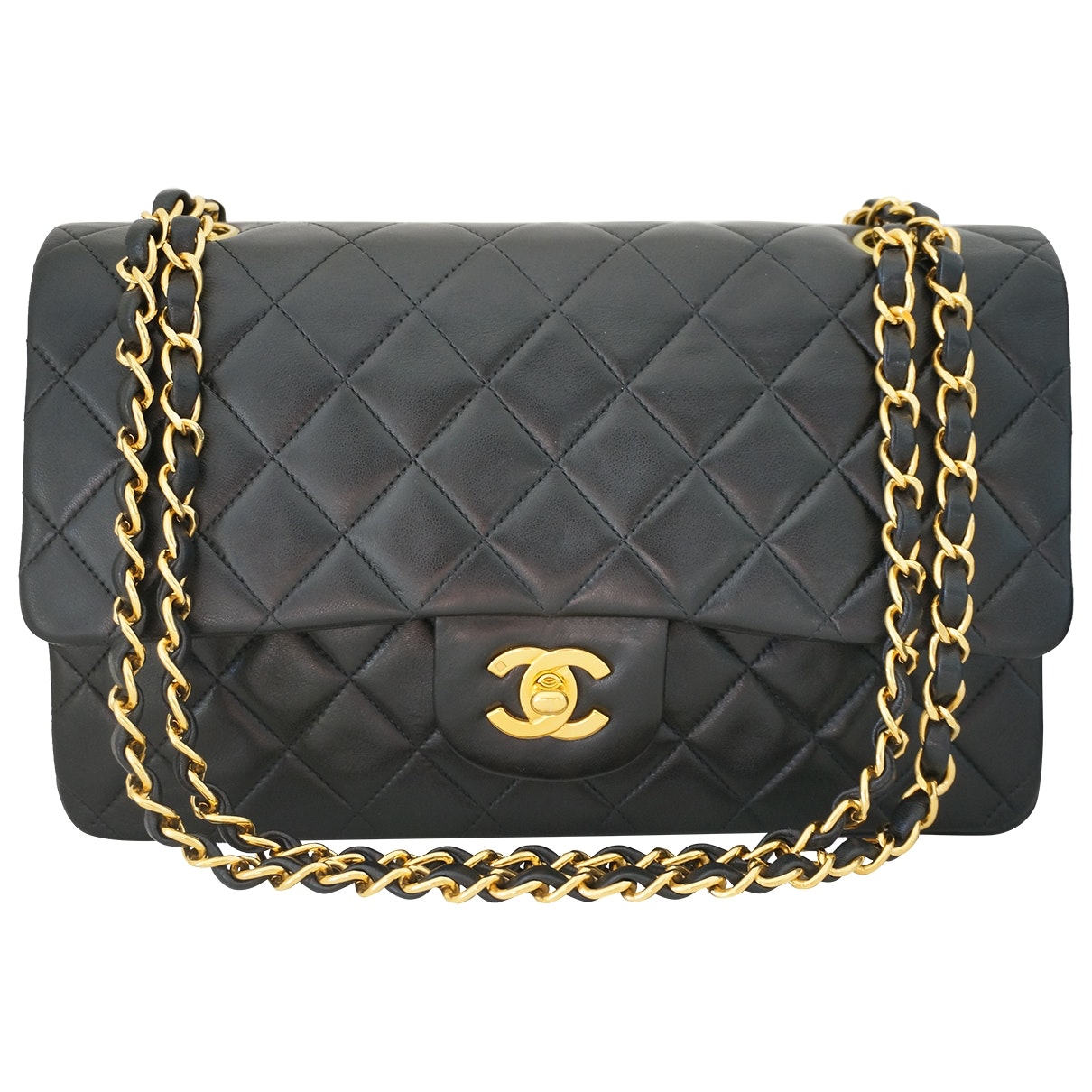 timeless/classique black leather handbag 148