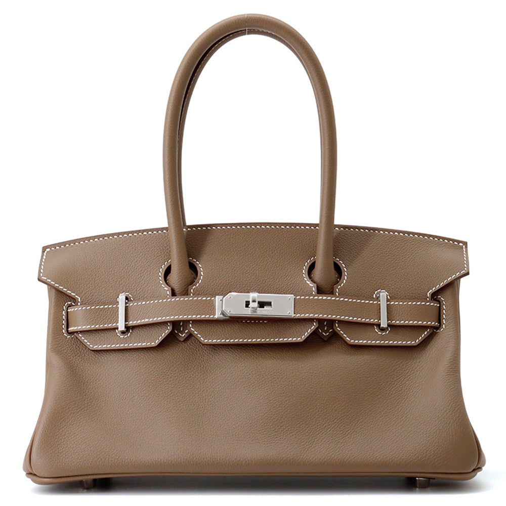 Shoulder Birkin Etoupe Evercolor Size Handbag Shoulder Bag