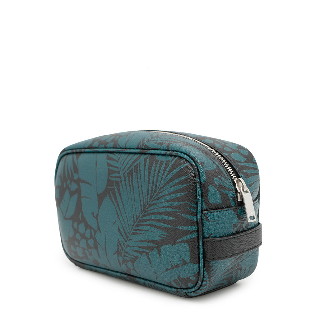 Saint Paris Botanical Pattern Clutch Bag Green650125 Leather Black