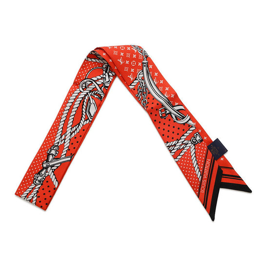 Louis Vuitton Scarf Sailor BandeauBB VermillionM79821 Silk 100