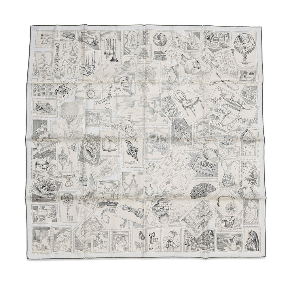 Carre Fauve Le Stamp Enthusiast Size Gray White Travel Bag