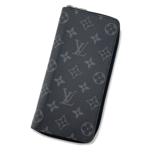 Louis Vuitton Zippy Vertical NoirM62295 Eclipse Monogram Wallet Case