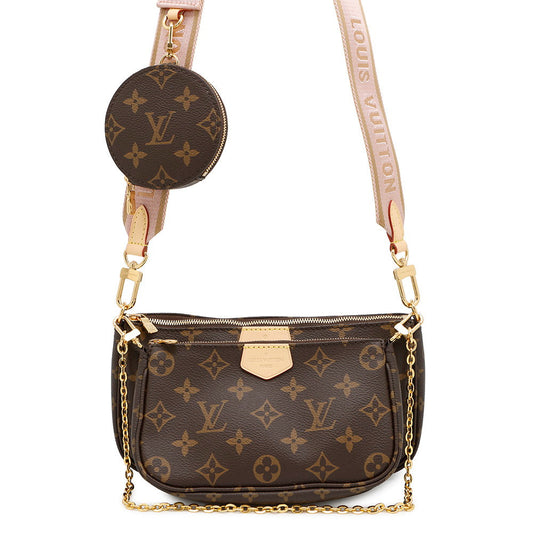 Louis Vuitton Multi Pochette Accessoires Rose claireM44840 Monogram Clutch Bag 2
