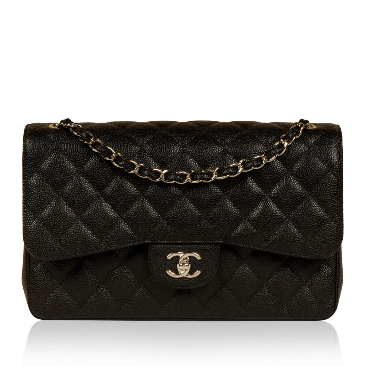 timeless/classique black leather handbag 151