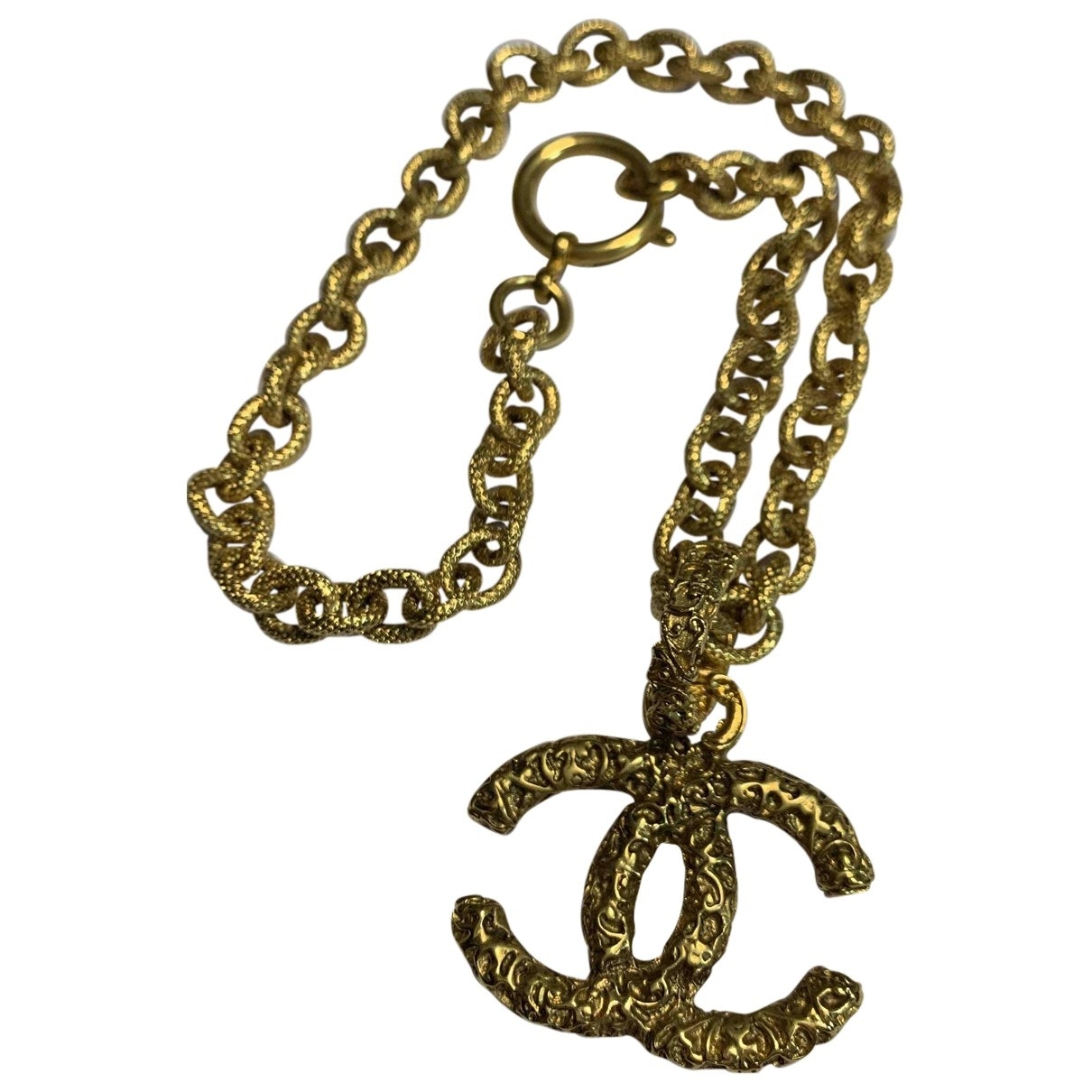 cc gold metal necklaces Jewelry Evening