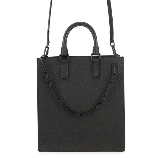 Louis Vuitton Sac Plat Messenger NoirM55924 ・Taurillon Monogram Crossbody Bag