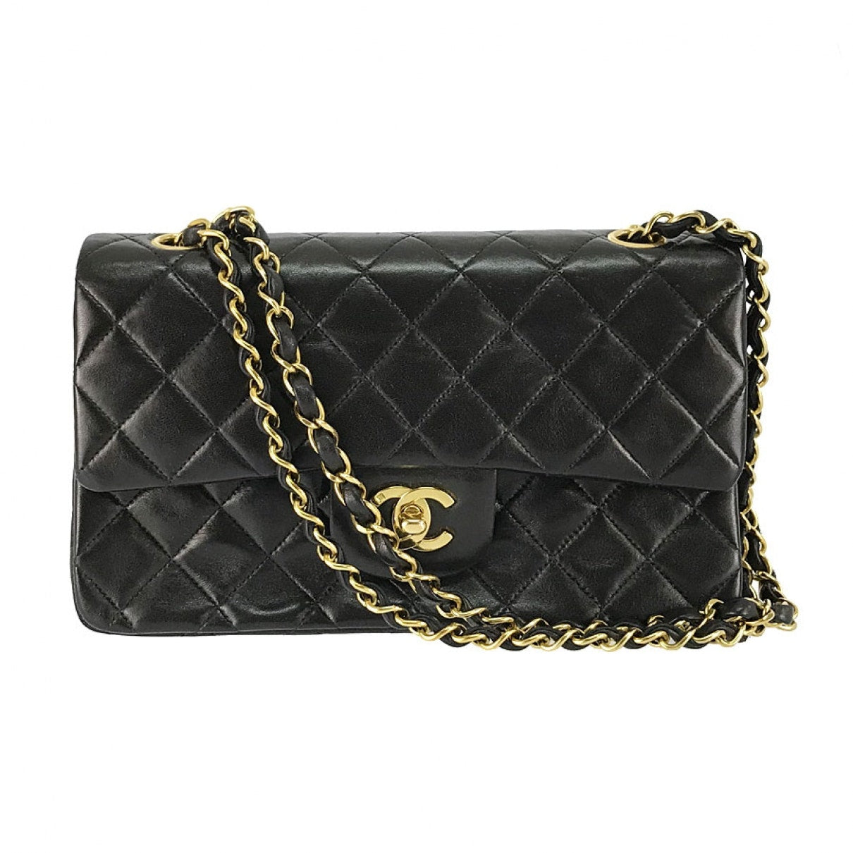 timeless/classique black leather handbag 154