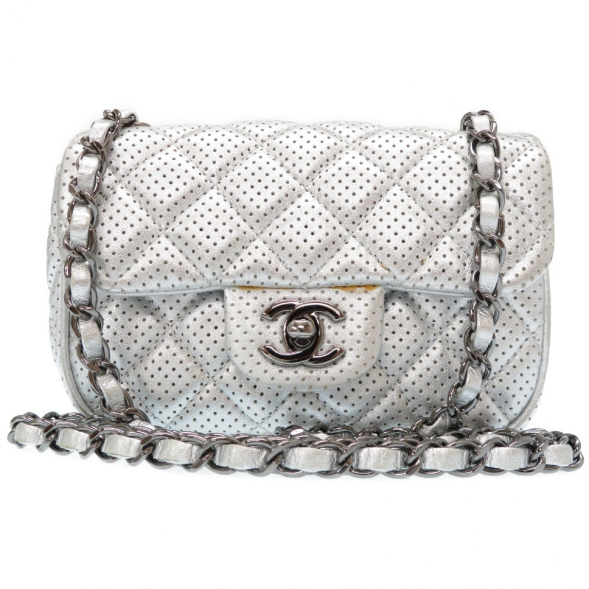 timeless/classique silver leather handbag Refined