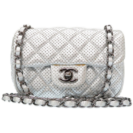 timeless/classique silver leather handbag Refined