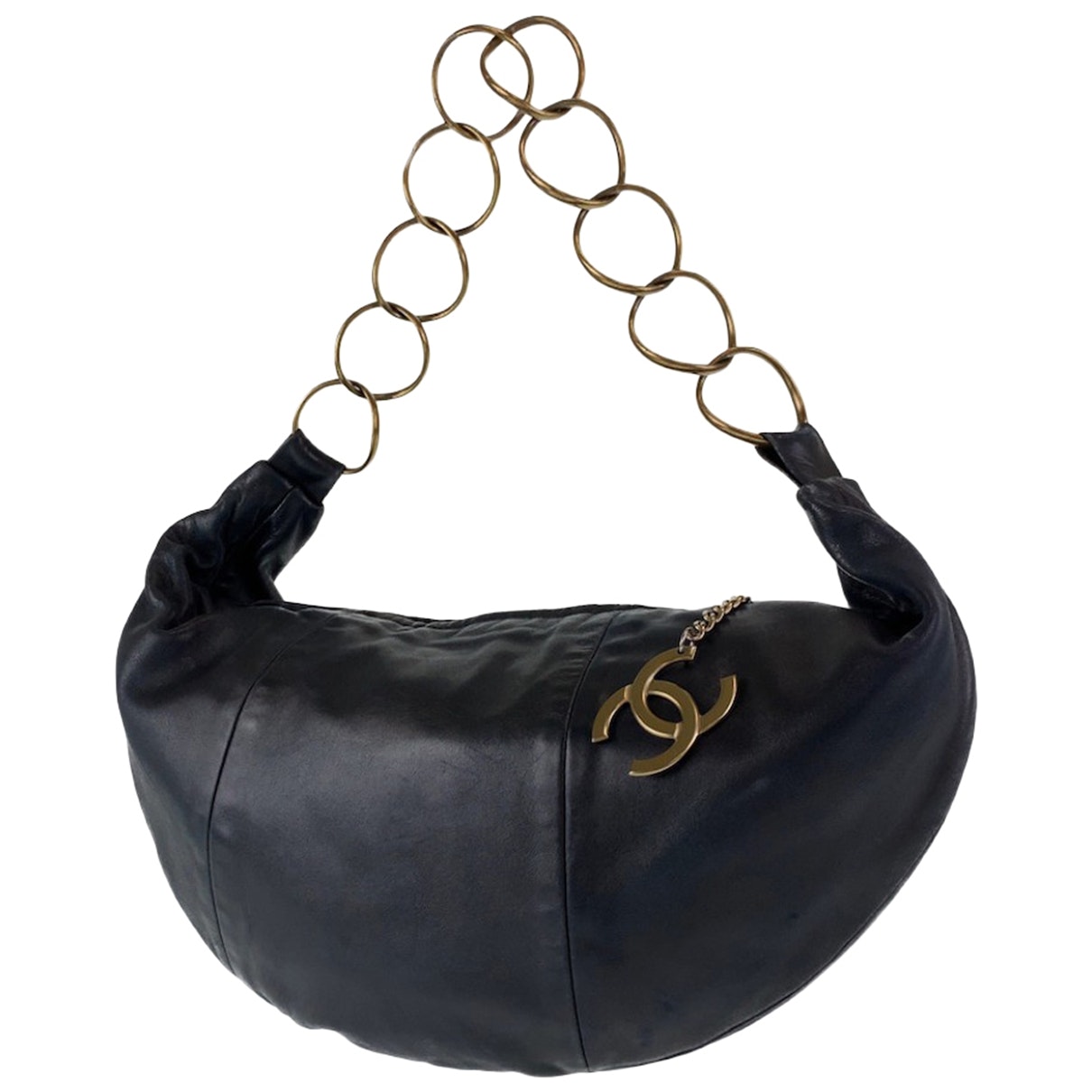black leather handbag 105