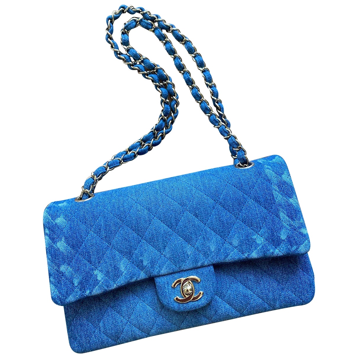 timeless/classique blue denim - jeans handbag Signature
