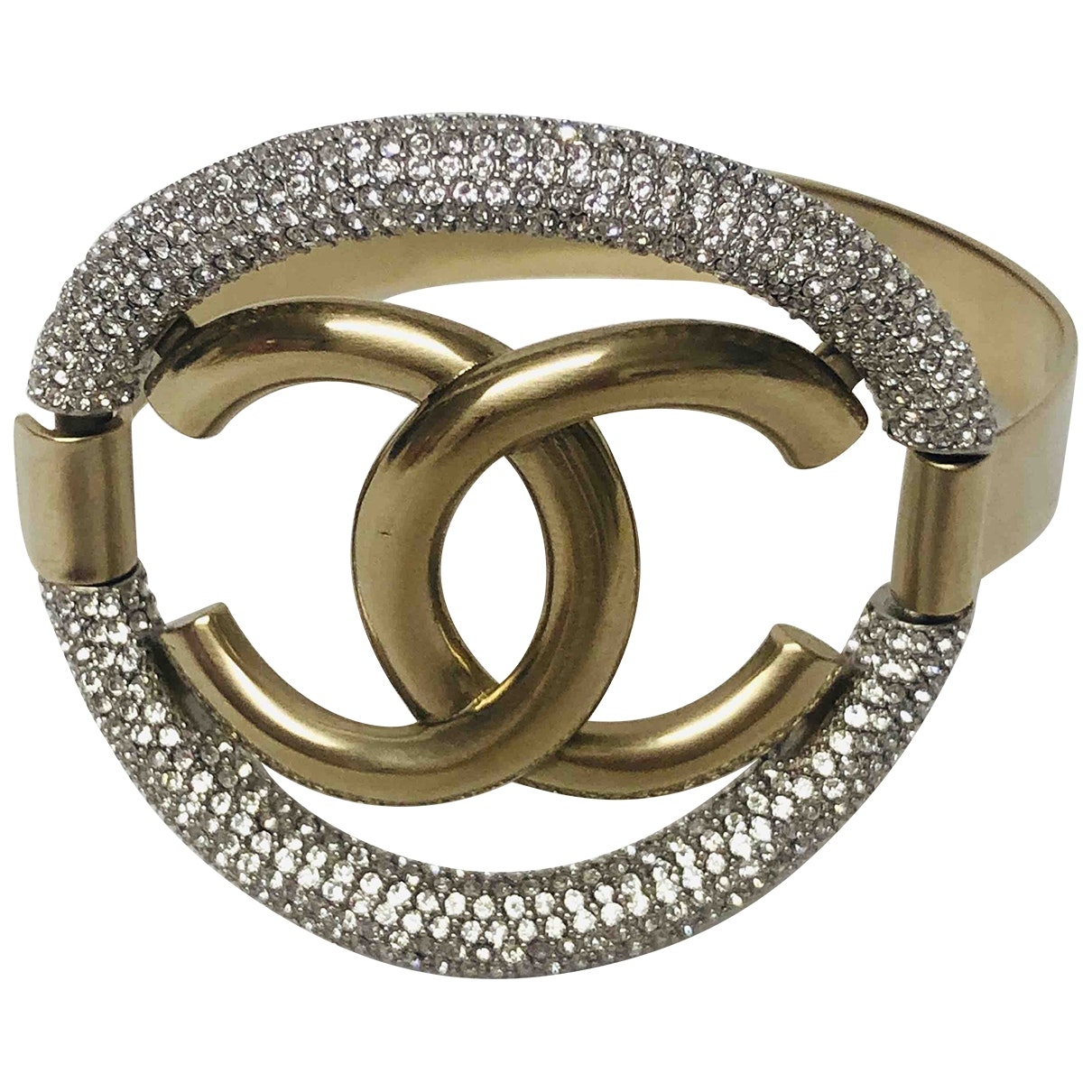 Chanel cc gold steel bracelets Jewelry