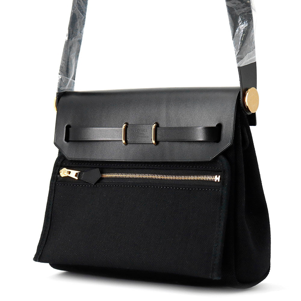 Herbag Zip Toile Military Vache Hunter Size Leather Black Travel Bag