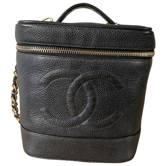 black leather handbag 109
