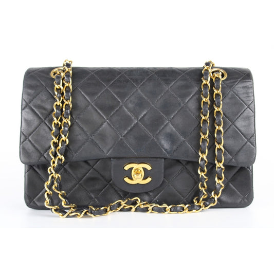 timeless/classique black leather handbag 159