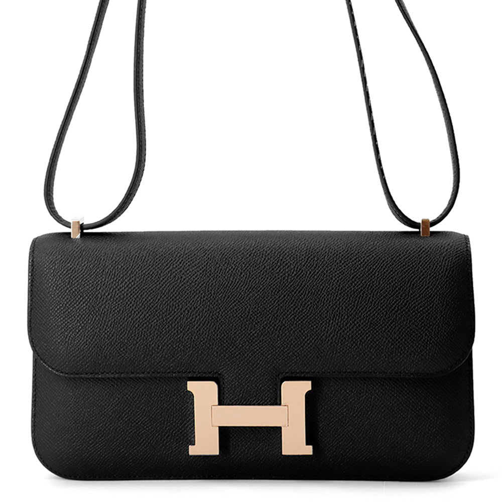 Constance Elan Epsom Handbag Black Travel Bag