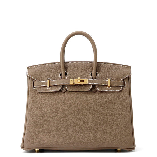 Birkin Etoupe Togo Size Handbag Leather Travel Bag