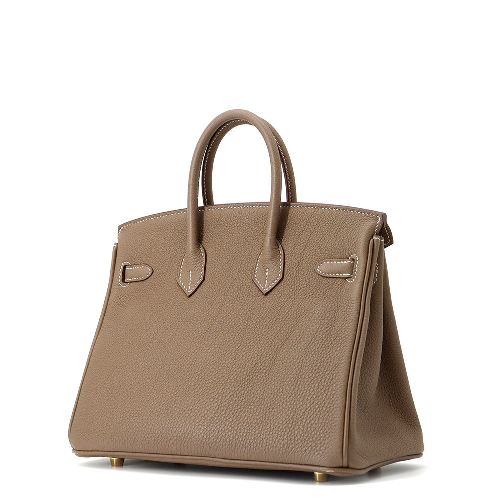 Birkin Etoupe Togo Size Handbag Leather Travel Bag