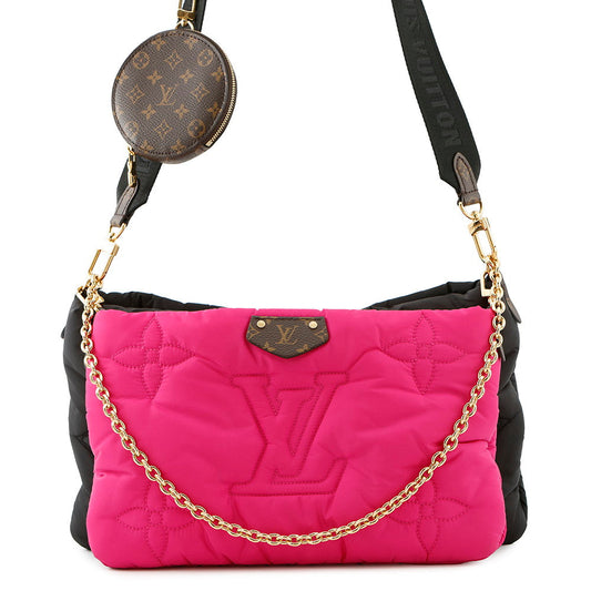 Louis Vuitton Maxi Multi-Pochette Accessoires FuchsiaM58980 Recycled Monogram Noir Clutch Bag