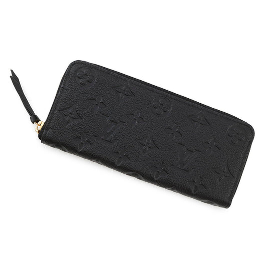 Louis Vuitton Portefeuille Clemence NoirM60171 Monogram Leather Empreinte Handbag
