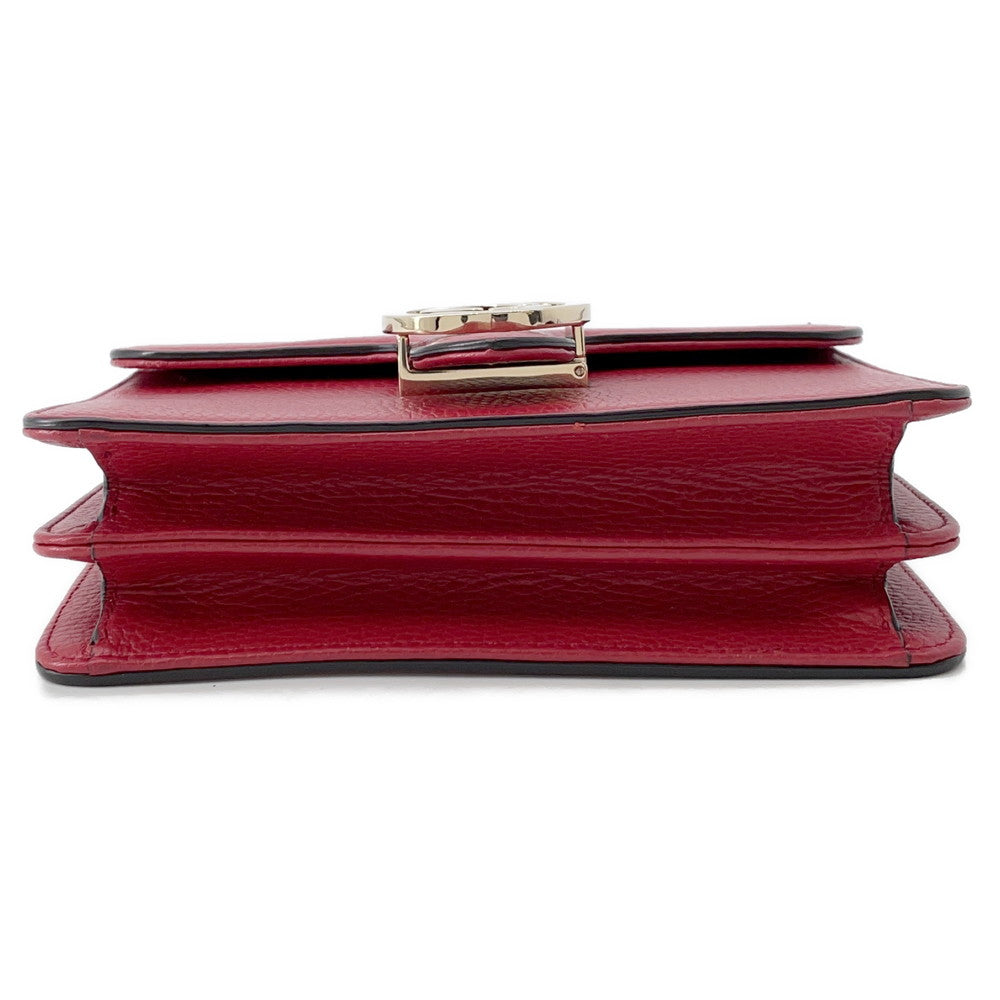 Gucci Interlocking G ChainShoulder Leather Shoulder Bag