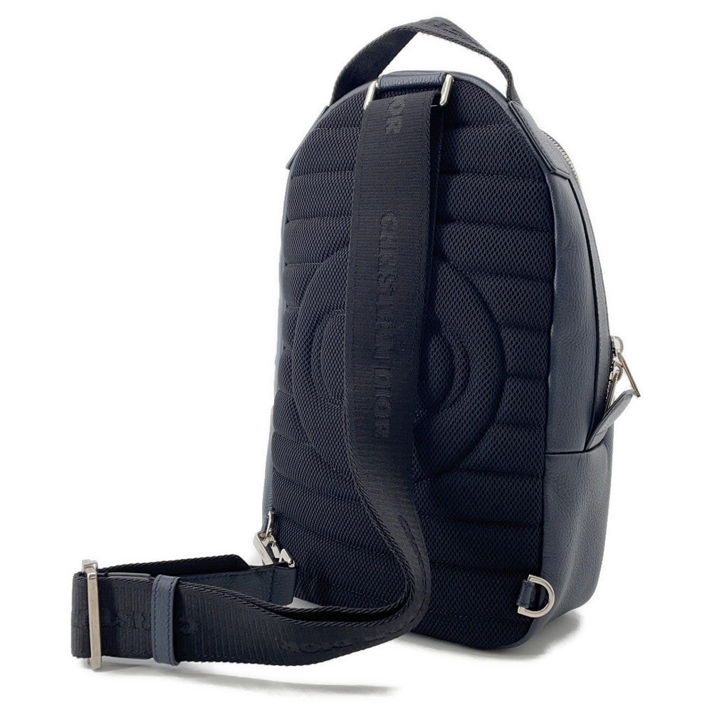 Dior Shawn Stã¼Ssy Collaboration Cross Body Bag Navy Leather Black Travel Bag