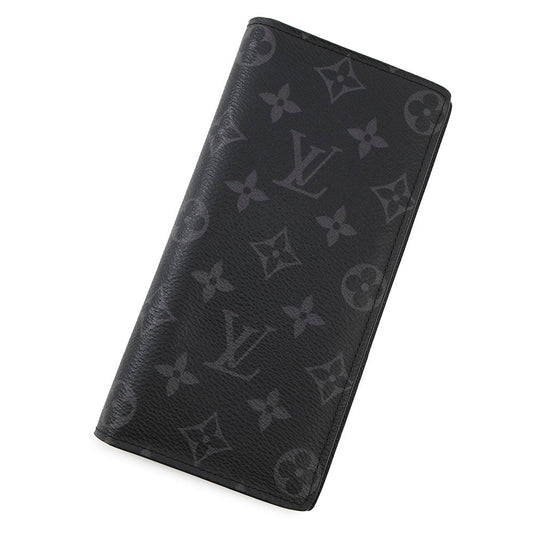 Louis Vuitton Portefeuille Brazza NoirM61697 Eclipse Monogram Handbag
