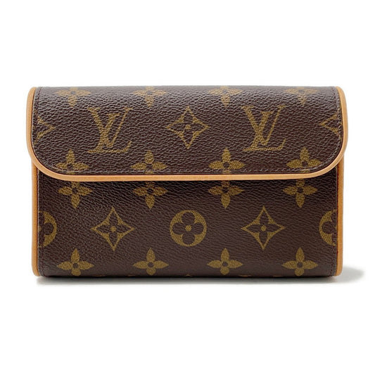 Louis Vuitton Pochette Florentine BeigeM51855 Monogram Brown XS Clutch Bag
