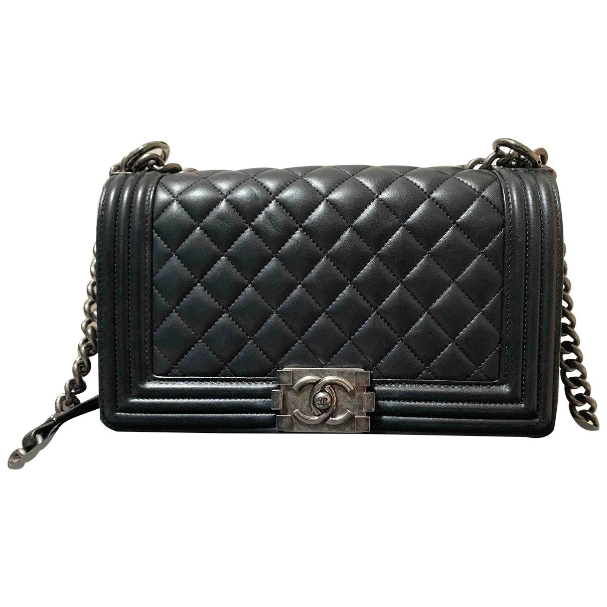 boy black leather handbag Essential