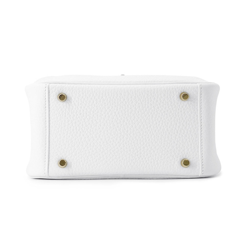 Lindy New Taurillon Clemence Size Handbag White Mini Travel Bag