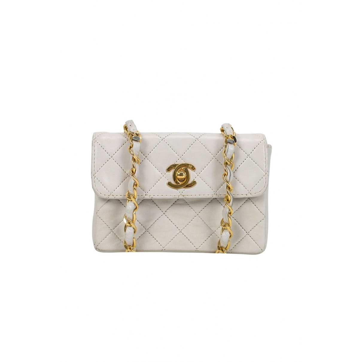 white leather handbag Modern