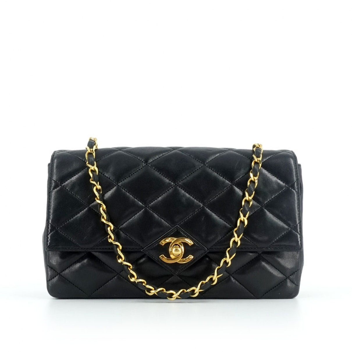 black leather handbag 115