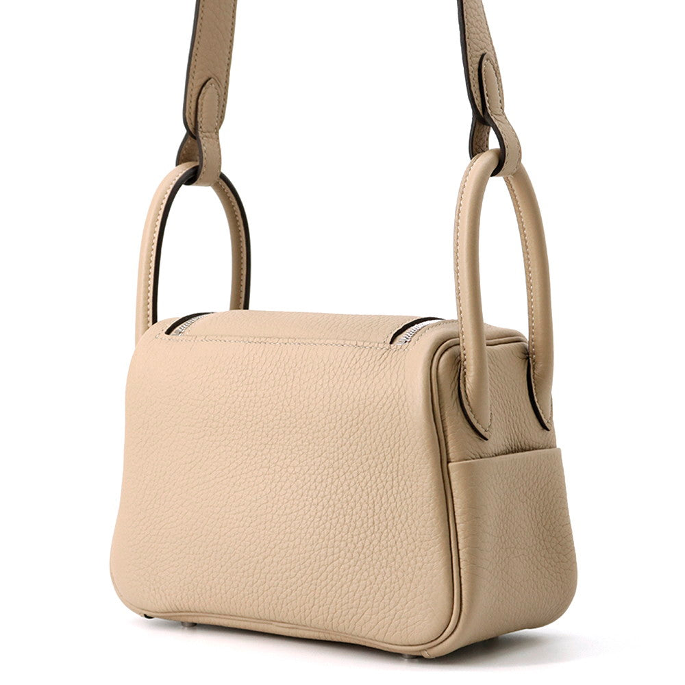 Lindy Trench Etoupe Taurillon Clemence Size Handbag Mini Travel Bag