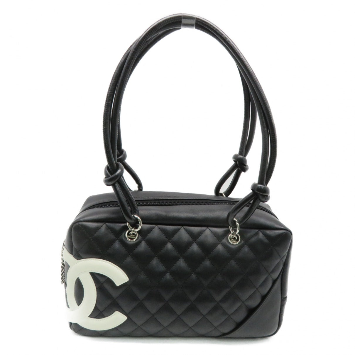 cambon black leather handbag Classic
