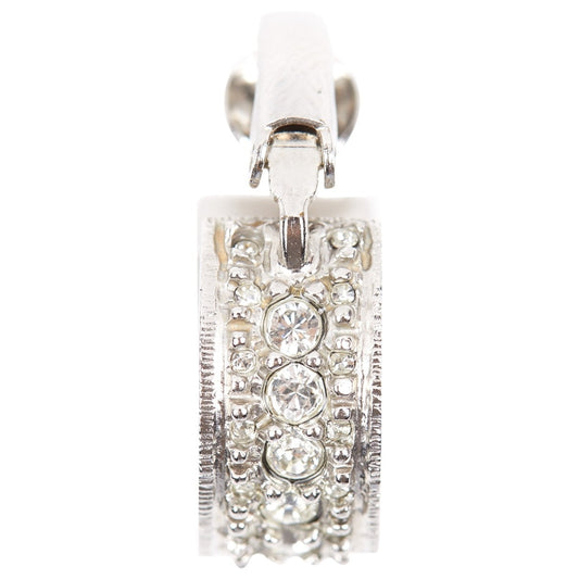 silver metal earrings Jewelry Polished
