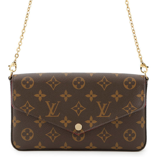 Louis Vuitton Felicie Pochette FuchsiaM61276 Monogram Clutch Bag
