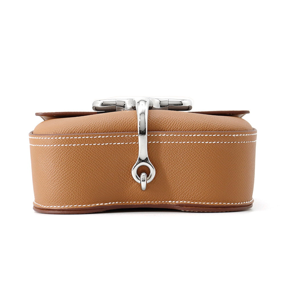 Della Cavaleria Epsom Size Handbag Gold Mini Travel Bag