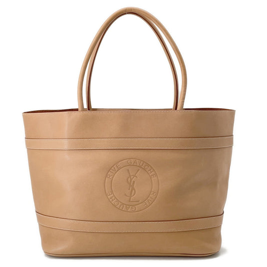 YSL Saint Laurent Tote Bag ?Cabas Rive Gauche Beige774156 Leather