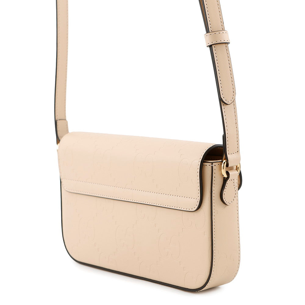 Gucci GG Super Beige772794 Leather Mini Shoulder Bag