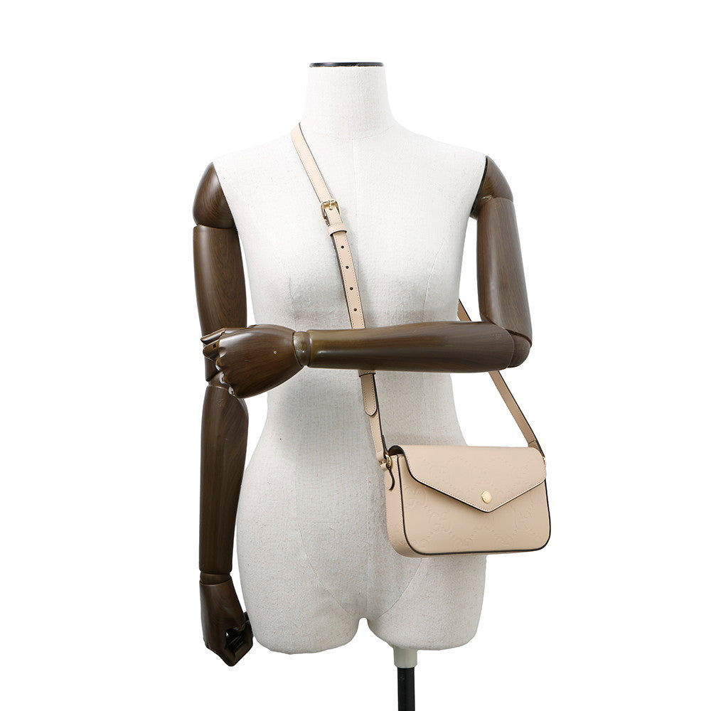 Gucci GG Super Beige772794 Leather Mini Shoulder Bag