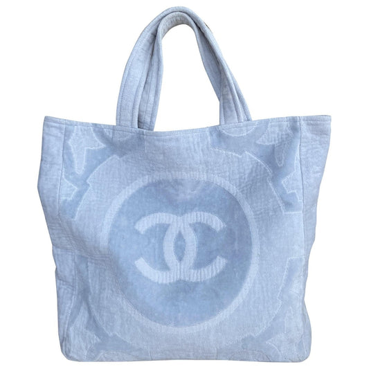Chanel cotton travel bag