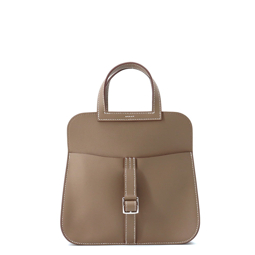 Halzan Etoupe Swift Size Handbag Leather Mini Travel Bag