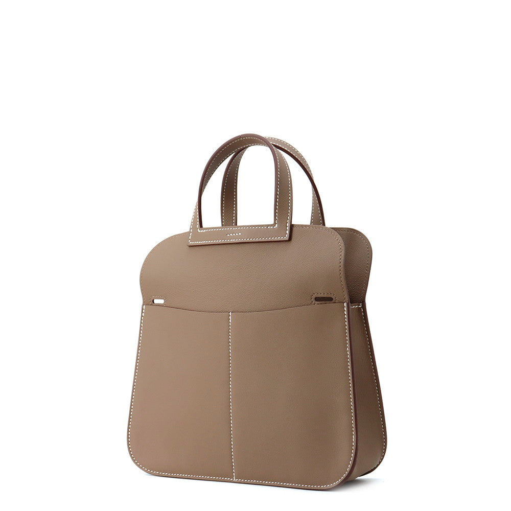 Halzan Etoupe Swift Size Handbag Leather Mini Travel Bag
