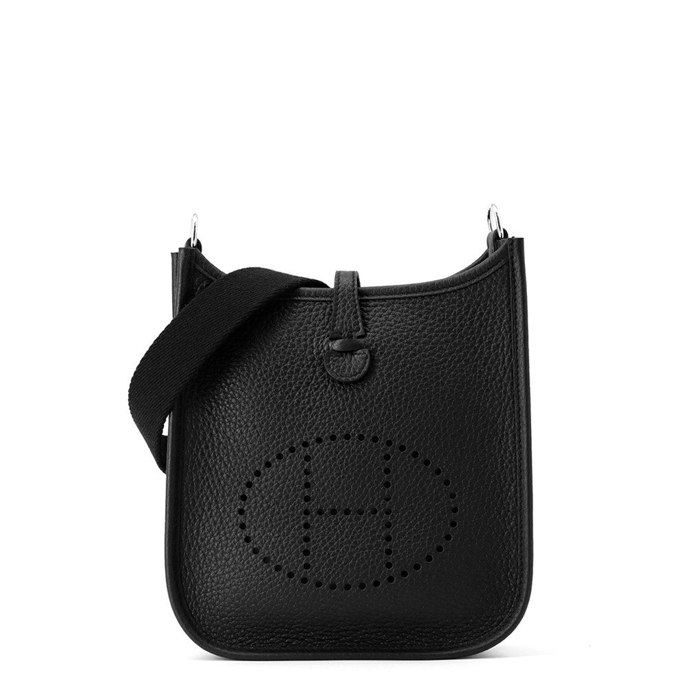 Evelyne Taurillon Clemence Size Tpm Handbag Black Travel Bag