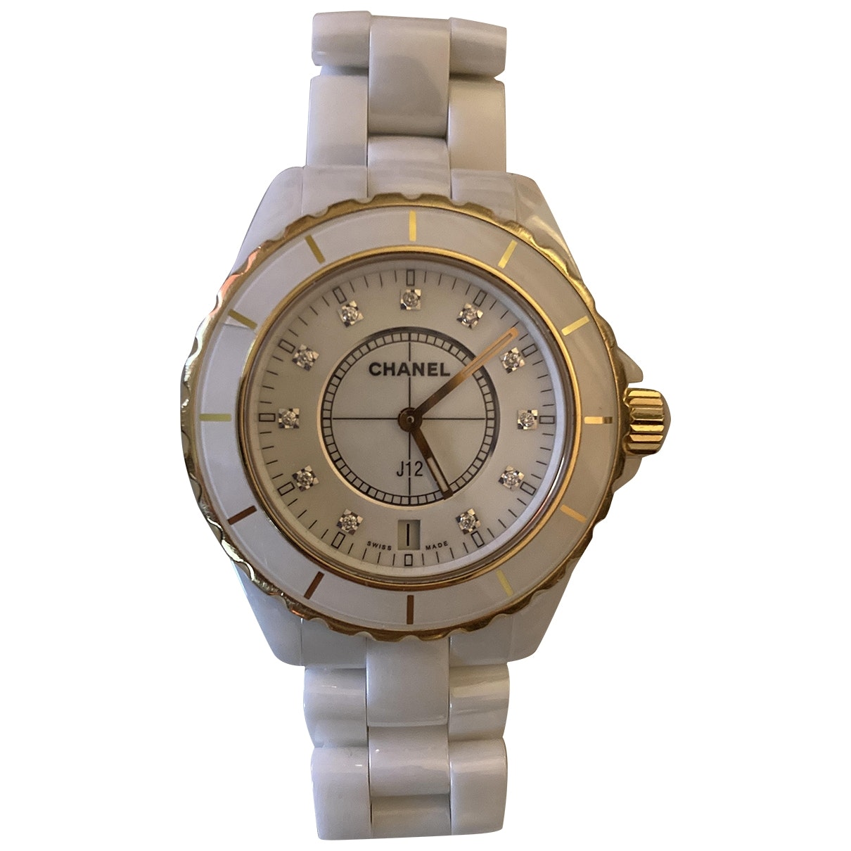 j12 automatique white ceramic watch Signature