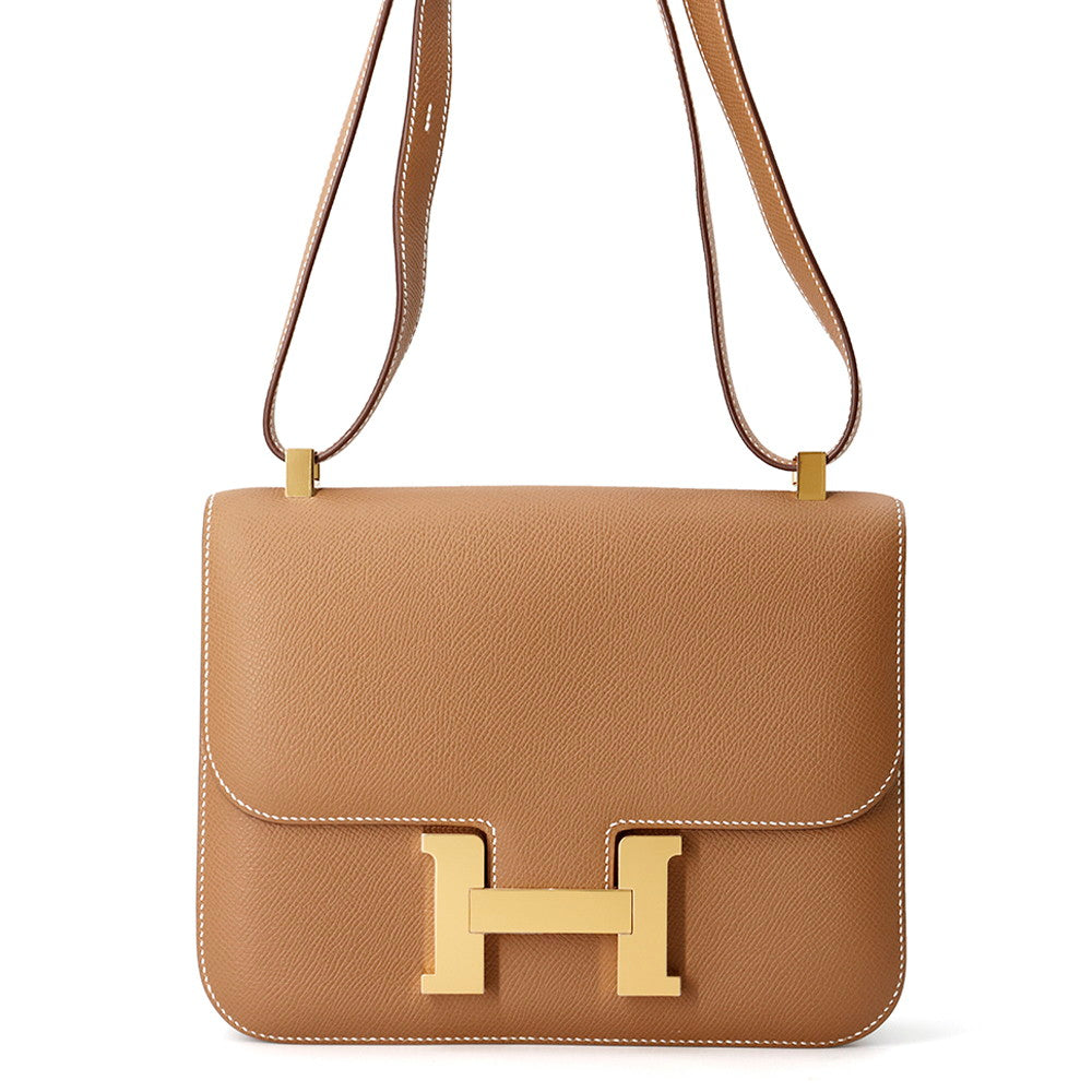 Constance Miroir Epsom Size Handbag Gold Travel Bag